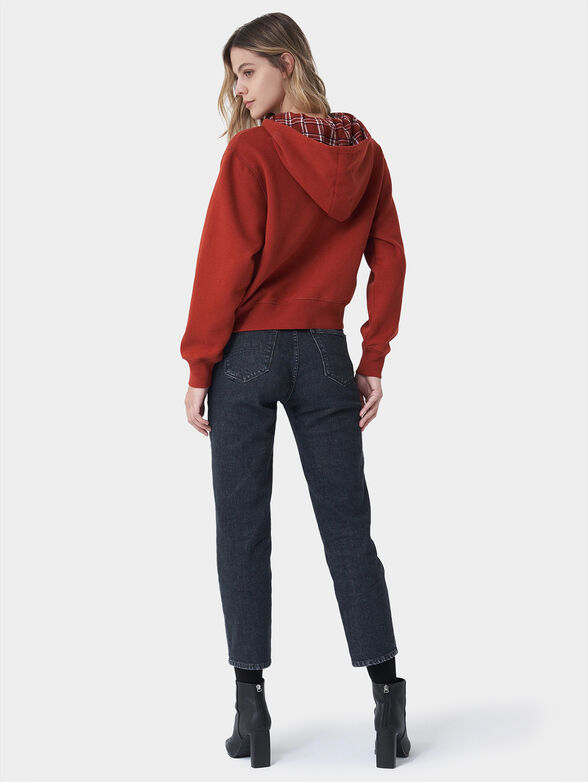 Hooded sweatshirt and accent buttons - 3