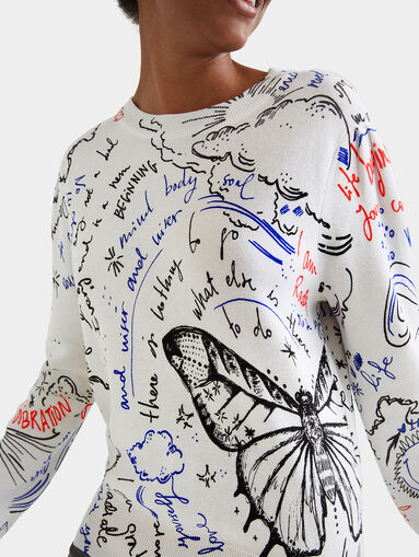 BOSTON Sweater with graphic print - 4