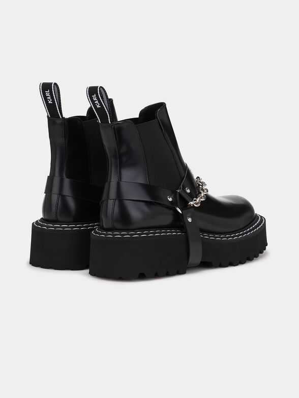  PATROL ankle boots with accent chain - 3