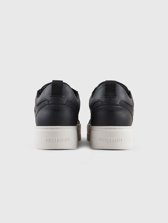 Sports shoes with croc effect and logo accent - 4