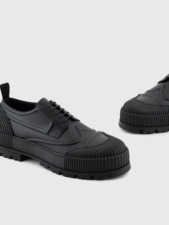 Leather derby shoes - 4