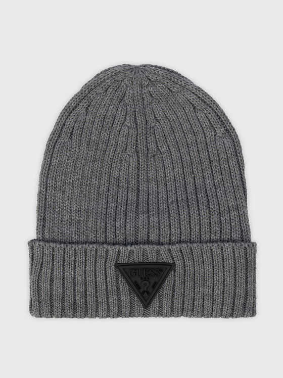 Knitted hat from wool blend - 1