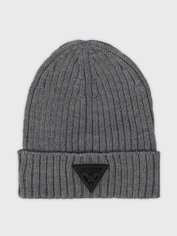 Knitted hat from wool blend - 1