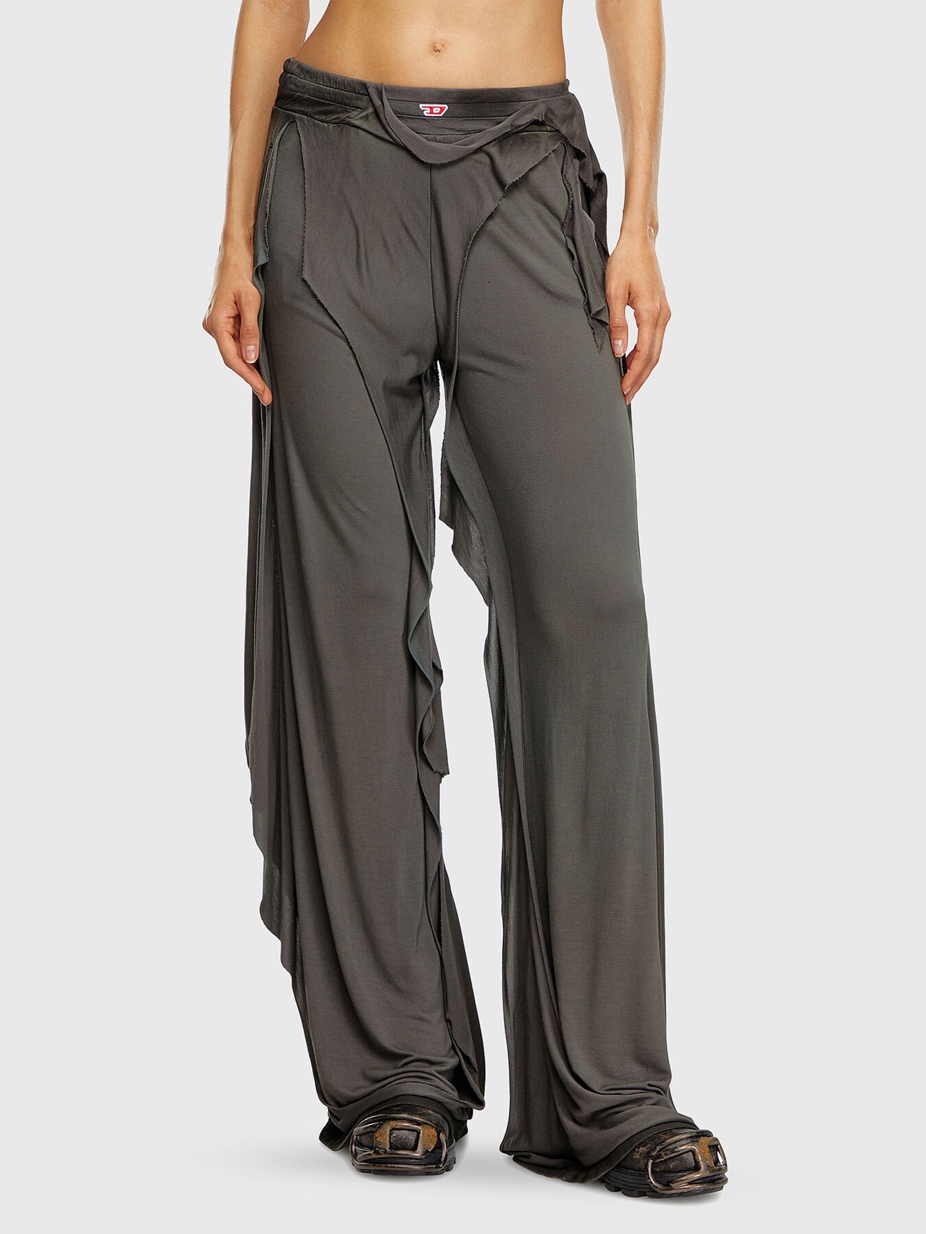 P-OVEDEL-P1 sports trousers with accent rips brand DIESEL