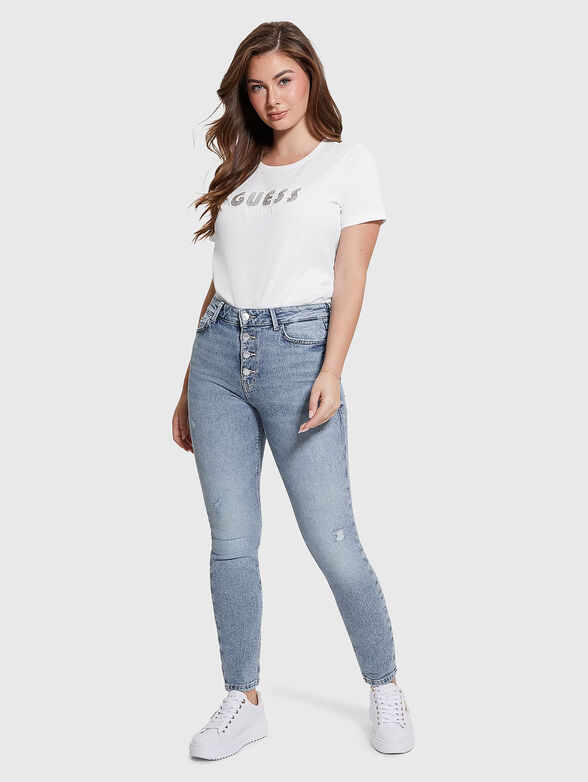 Black T-shirt with contrasting logo - 2