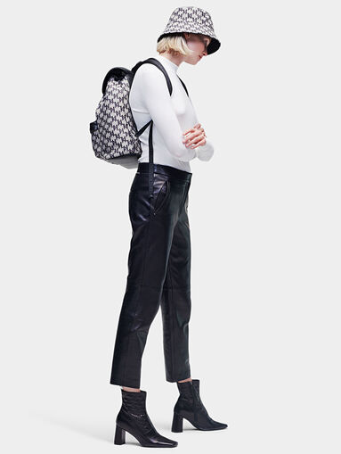 Mock neck sweater in black - 4