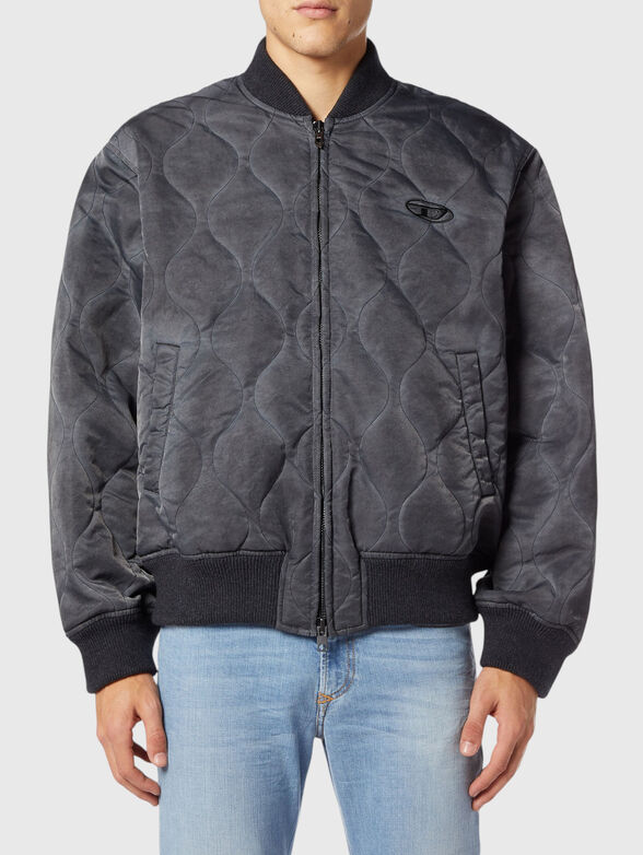 Quilted-look bomber jacket - 1