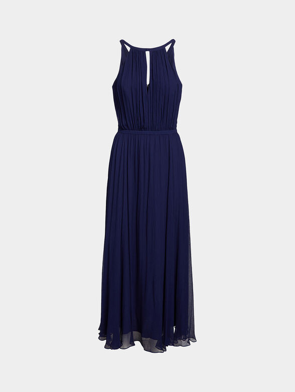 Blue viscose dress - 1