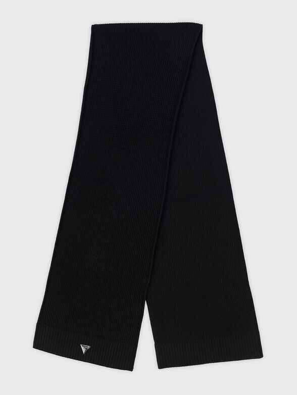 Hat and scarf set with triangular logo - 4