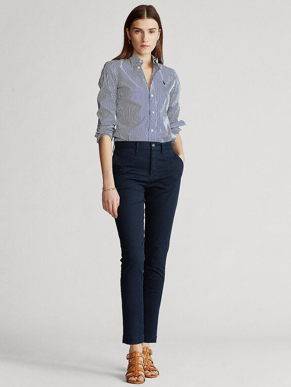 Dark blue slim pants - 2