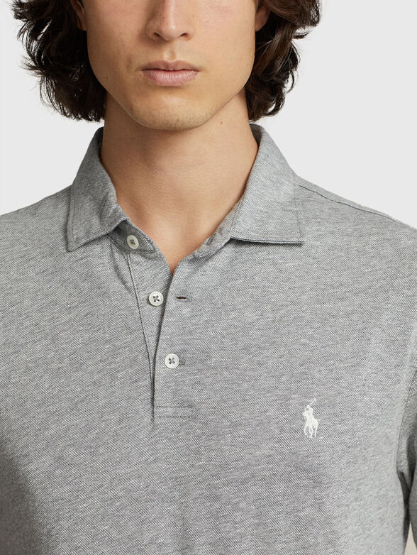 Linen and cotton Polo shirt - 4
