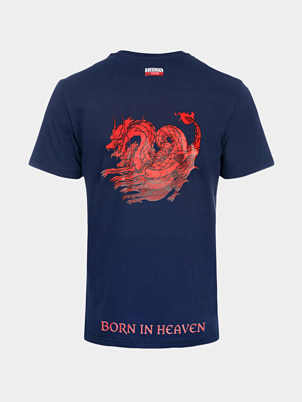 TS032 T-shirt with Japanese art accents - 2