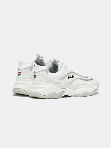 RAY M White sneakers with rose gold accents - 3