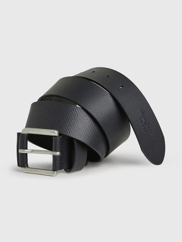 ALBERT black leather belt - 1