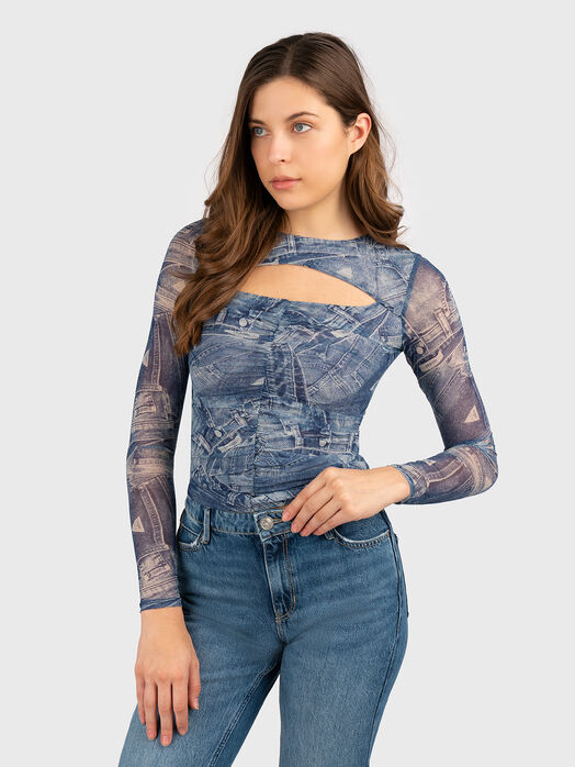 BRIENNA blouse with cut-out detail 