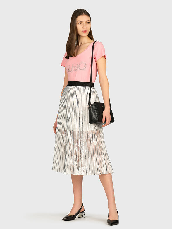 Black t-shirt with logo lettering - 4