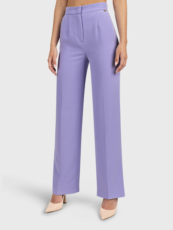 Elegant high-waisted trousers - 1