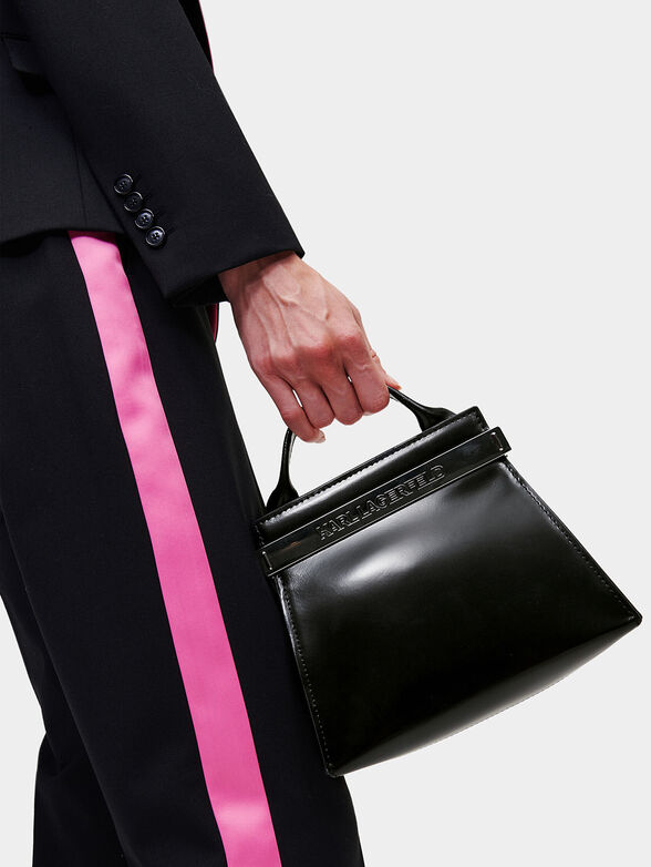 K/KROSS small black bag with metal logo accent - 2