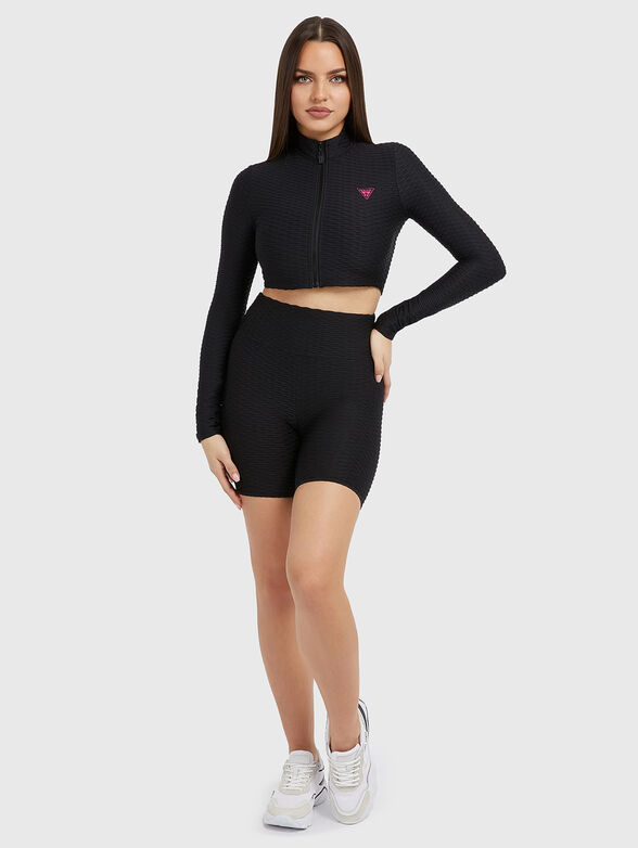 DELMA cropped black sports jacket - 2