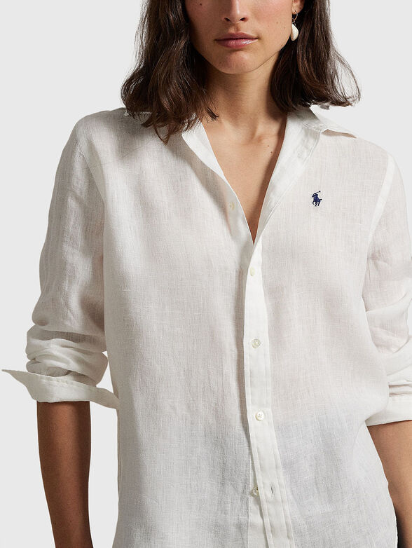White linen shirt - 3