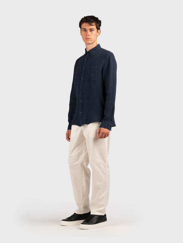 ERMANN long sleeved linen shirt - 2