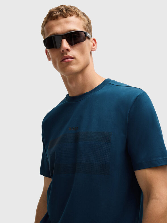 Black T-shirt with print - 4