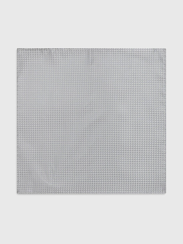 Dark blue silk handkerchief  - 1