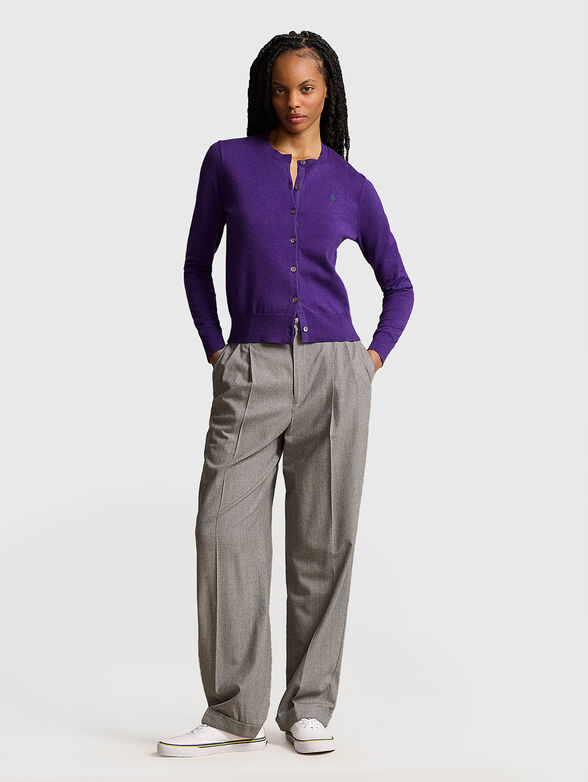 Cotton blend cardigan - 2