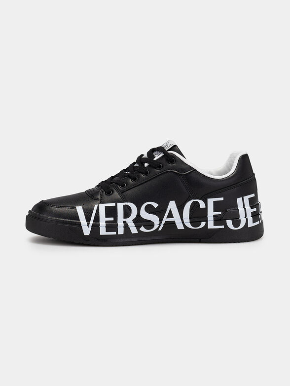 STARLIGHT black sports shoes with logo - 4