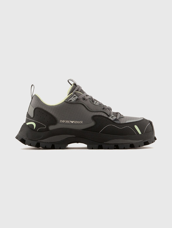Black sneakers with logo detail - 1