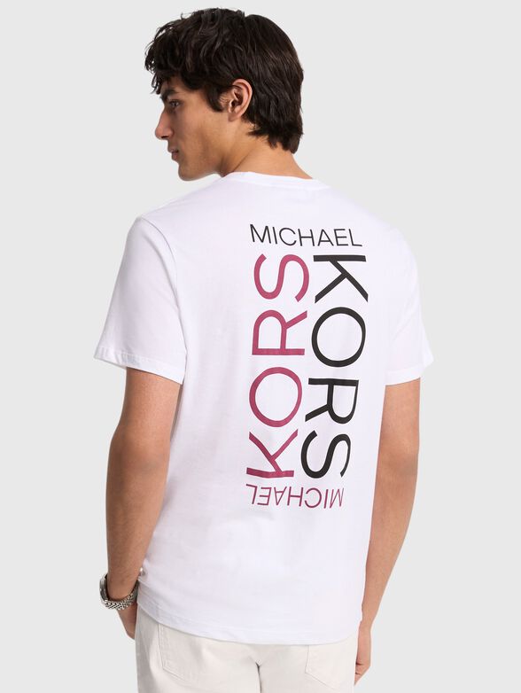Cotton T-shirt with a statement print on the back - 2