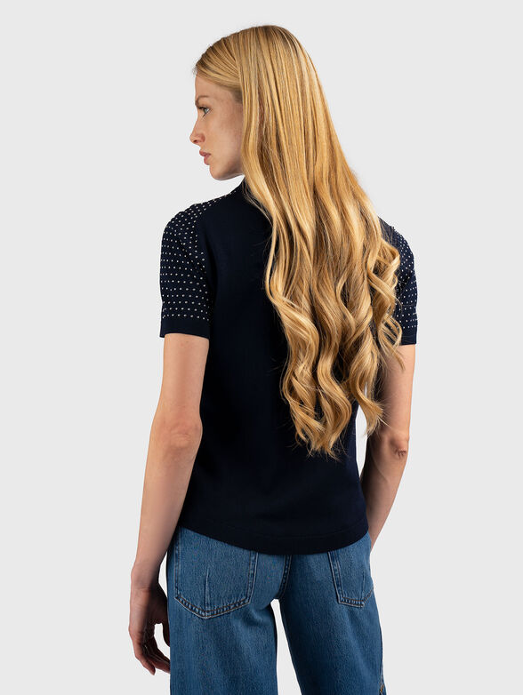 Studded knit polo shirt - 2