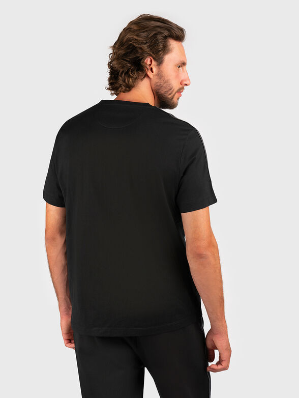 Black T-shirt with logo details - 3