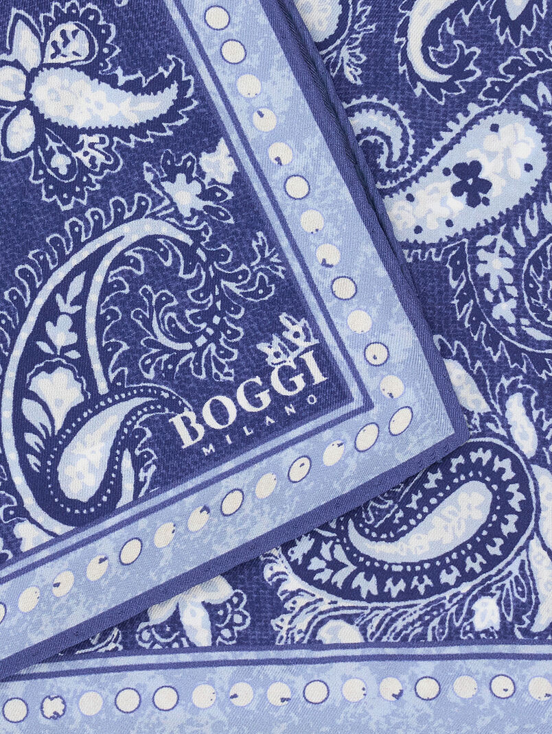 Pocket square with contrasting print - 3