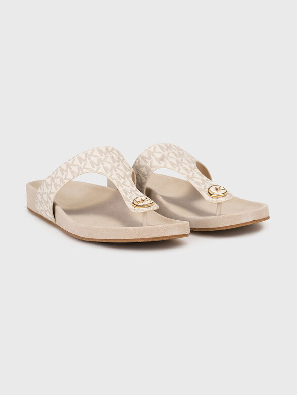 LUCINDA slippers with monogram logo - 2