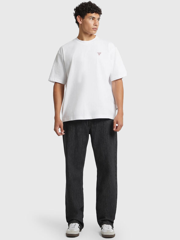 Oversized T-shirt with round neck - 2