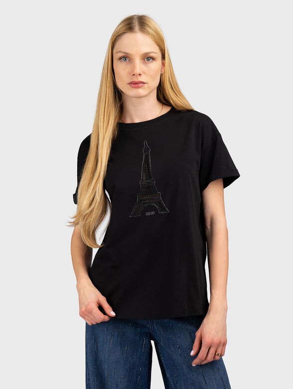 T-shirt with embroidery and logo - 1