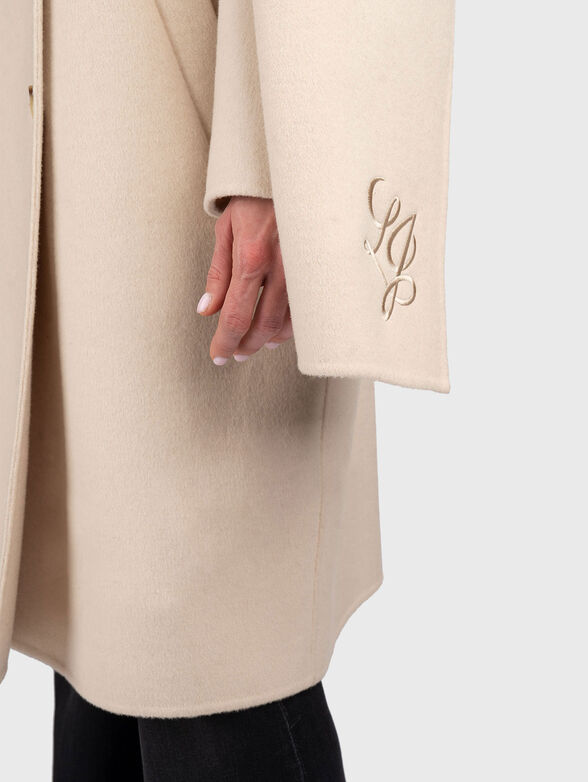 Wool blend coat with double-breasted fastening - 6