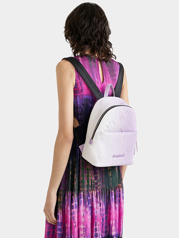 Backpack with embossed logo and ombre effect - 2