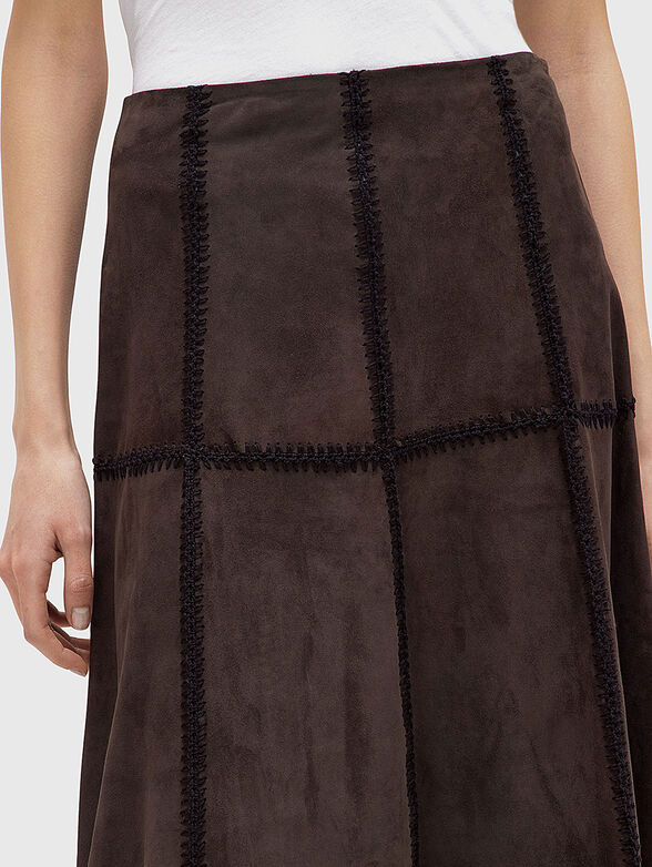 Suede midi skirt - 3