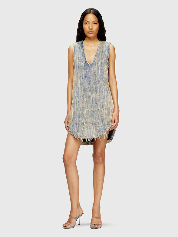  DE-PARIS-DRESS-S2 denim mini dress - 1