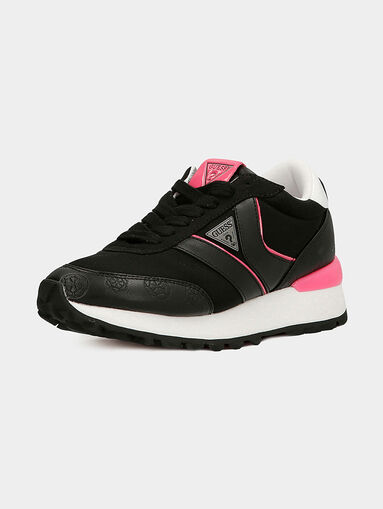 SAMSIN Black sneakers with debossed logo print - 5