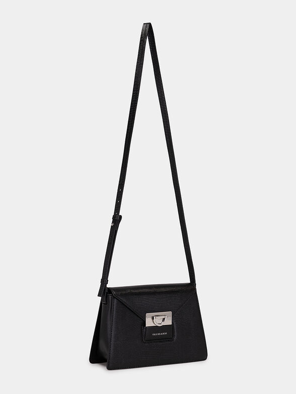 IVY black crossbody bag with metal detail - 2