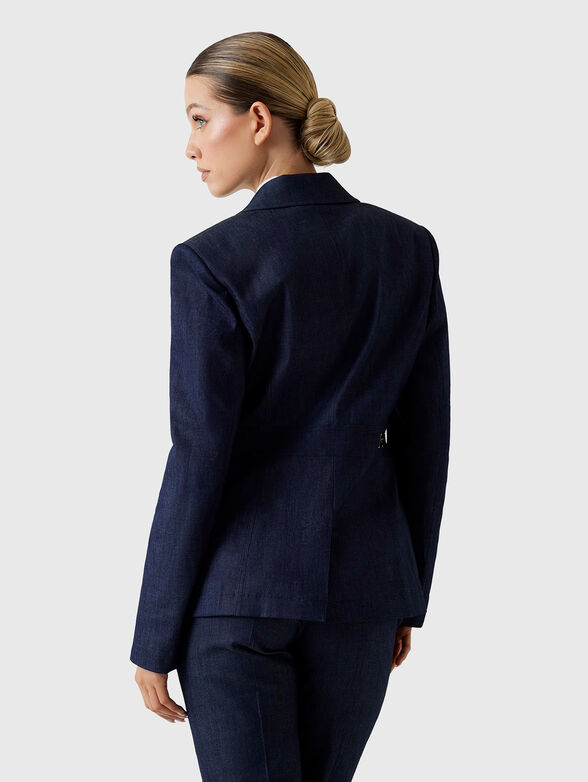 Denim jacket with gold details - 3