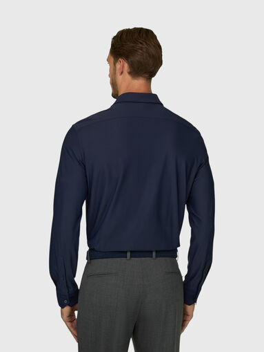Dark blue long-sleeved shirt - 3