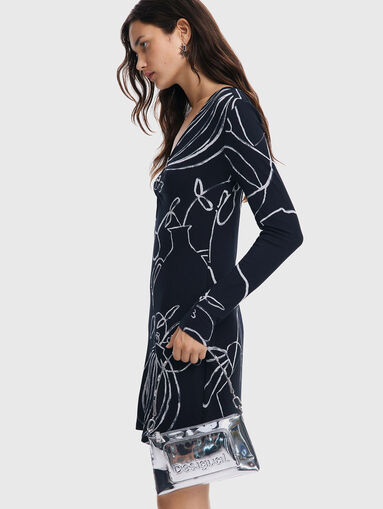 Printed short dress - 4