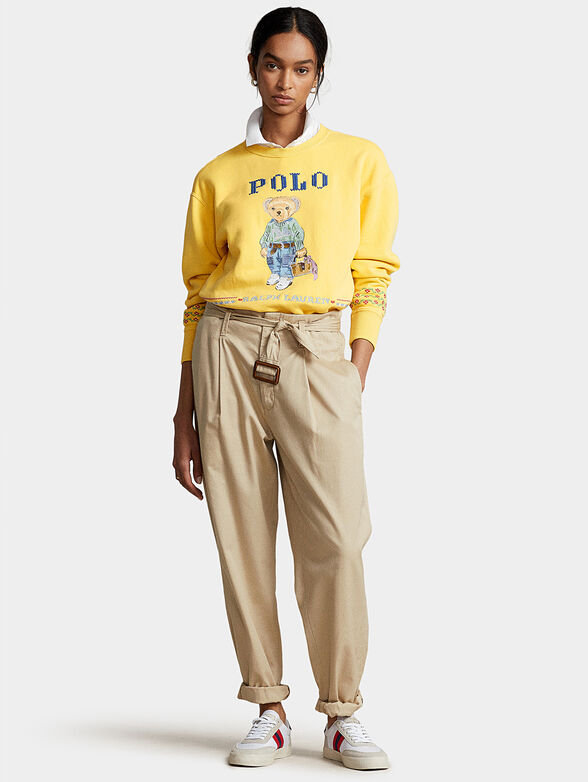 Sweatshirt with Polo Bear print and art embroidery - 2