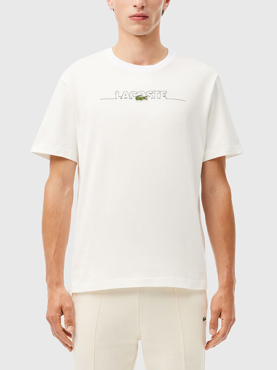 Logo embroidery T-shirt - 1
