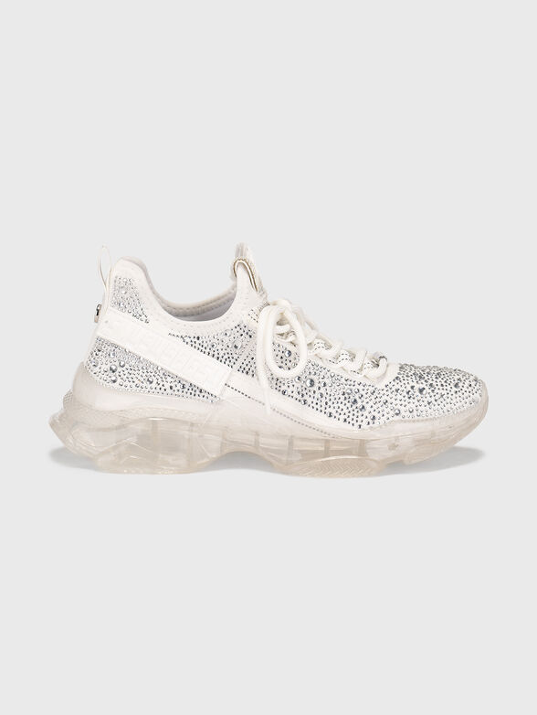 MAXIMA-R black sports shoes with rhinestones - 1