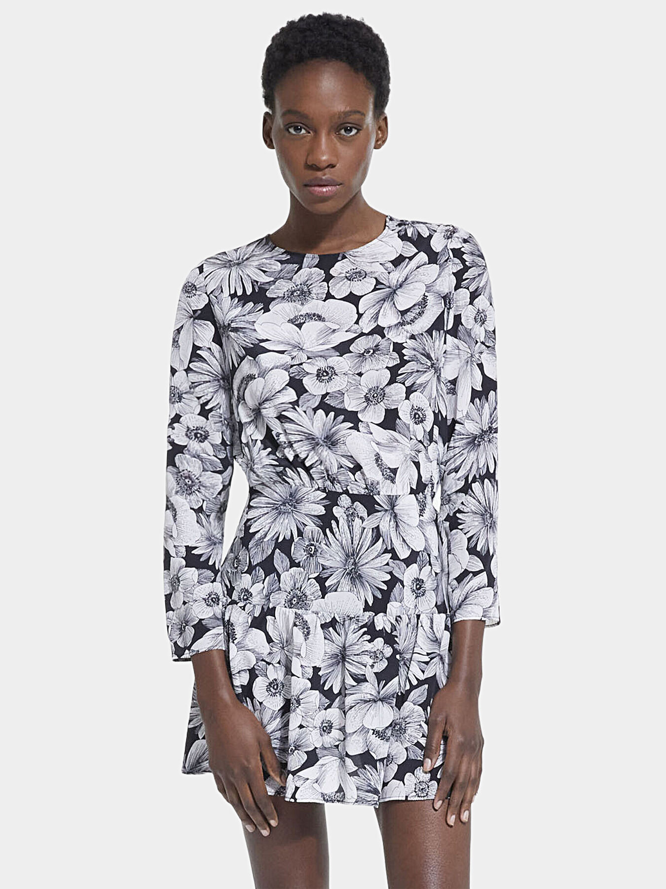 Short dress with floral print brand THE KOOPLES Globalbrandsstore en